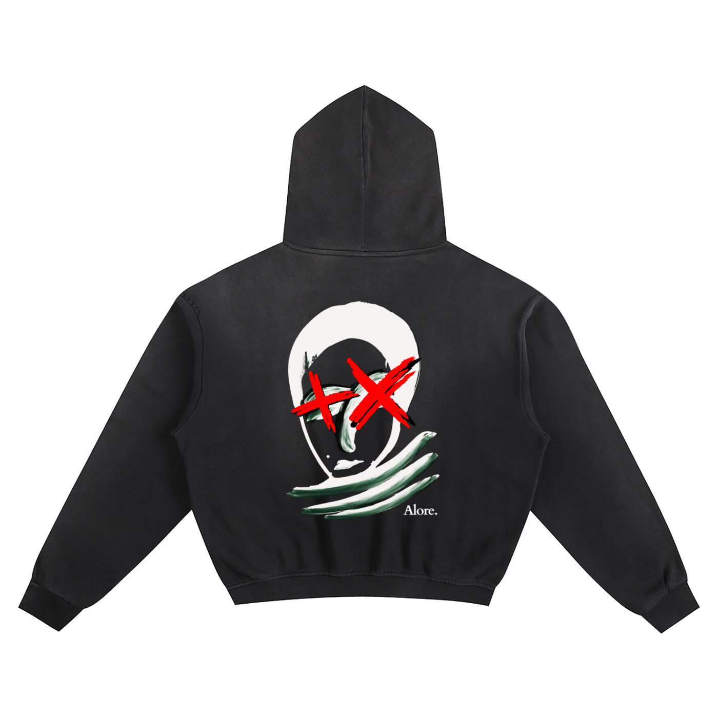 Ana Red Eyes Boxy Hood