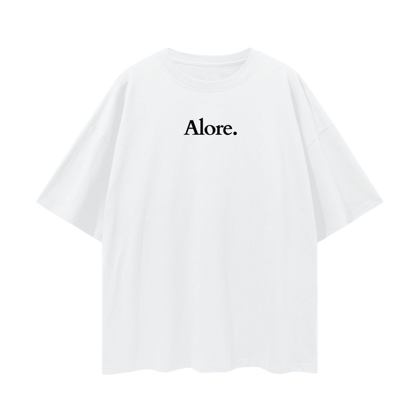 White 'Ana' Tee - Oversized