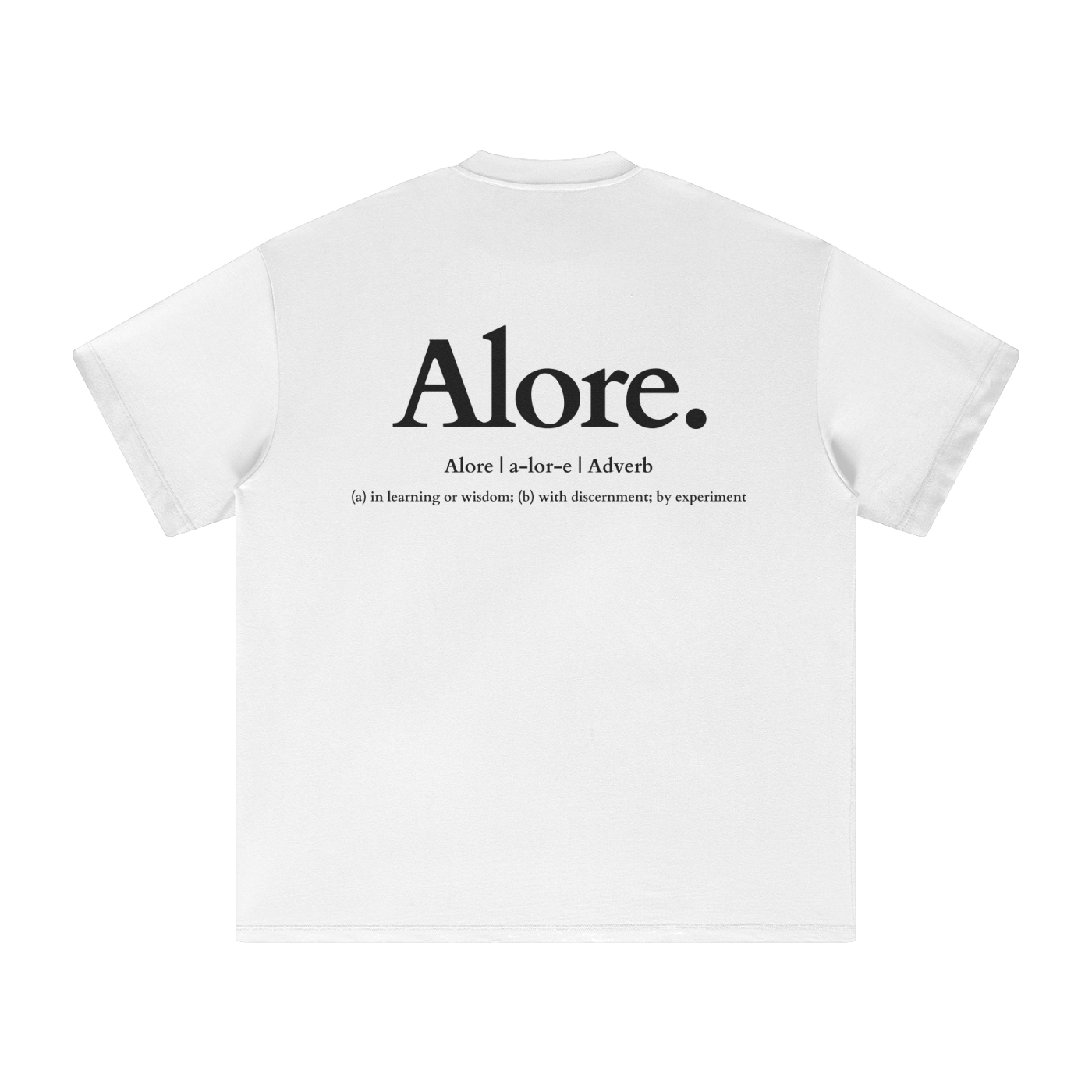 Alore Logo Tee - White