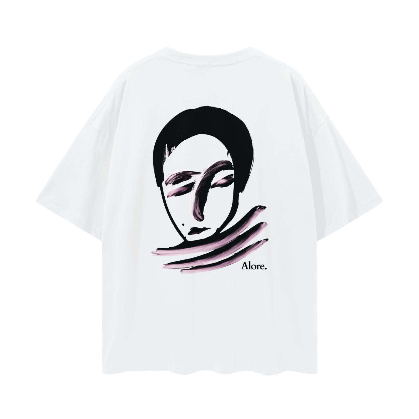 White 'Ana' Tee - Oversized