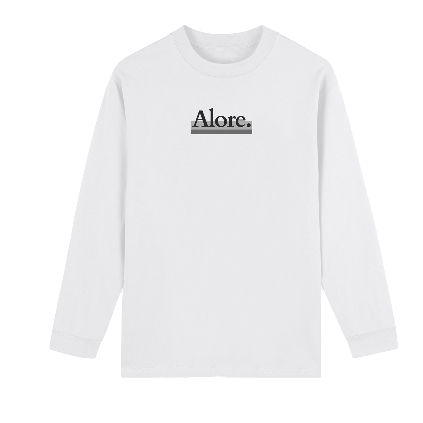 White 'Ana' Long sleeve Skate Tee