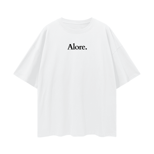 White 'Ana' Tee - Oversized