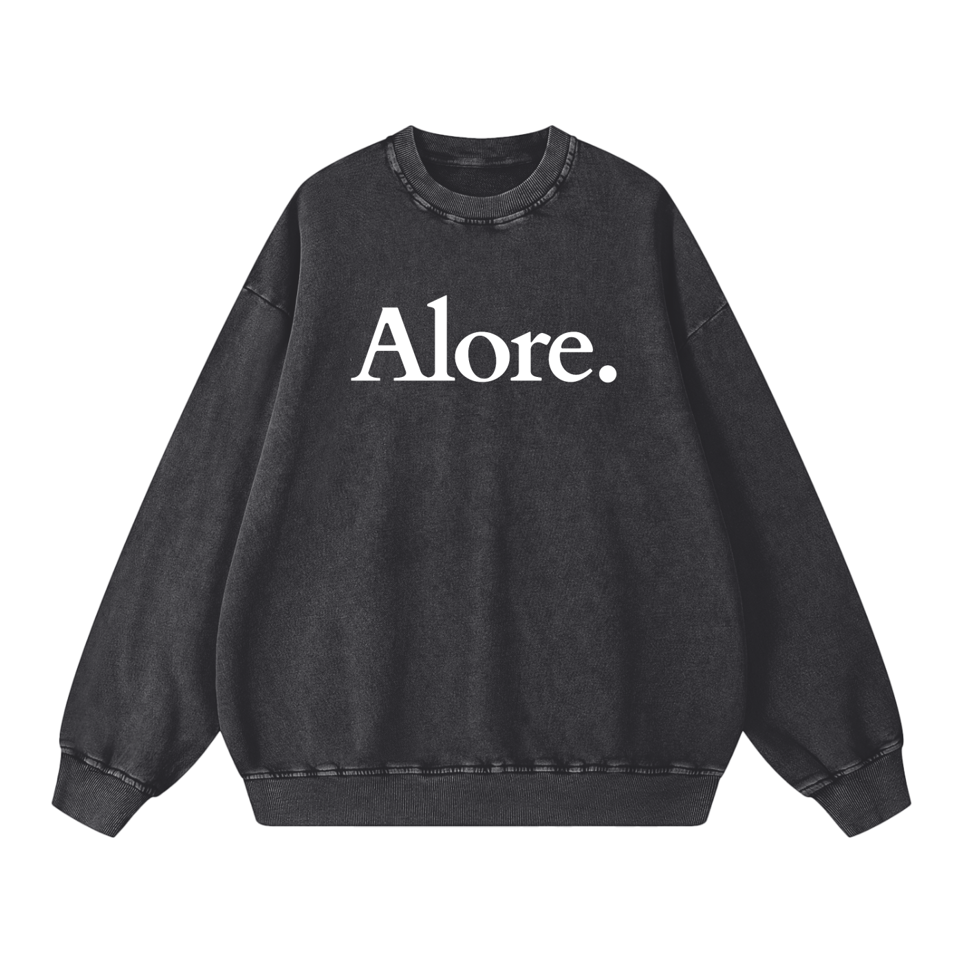 Grey Washed 'Ana' Sweatshirt - Oversized